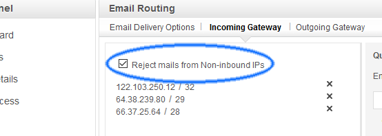 reject mail